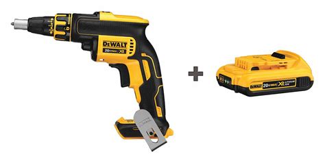 DEWALT Screw Gun Kit, Cordless, 20V DC - 58JL93|DCF620B/DCB203 - Grainger