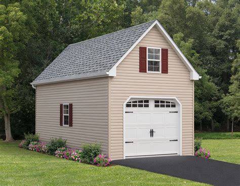 One Car Garage with Loft | Two Story Single Car Garage