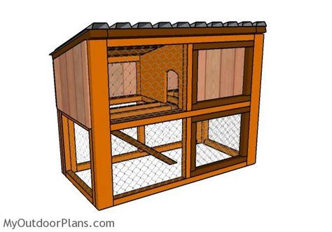 Rabbit House Plans | MyOutdoorPlans | Free Woodworking Plans and ...