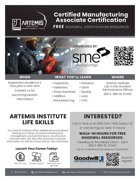 Certified Manufacturing Associate Certification - Goodwill Western ...