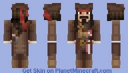 Captain Jack Sparrow Minecraft Skin