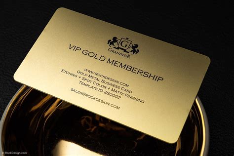 Gold Metal Business Cards