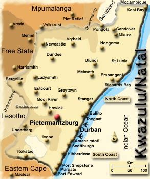 Pietermaritzburg Map - South Africa