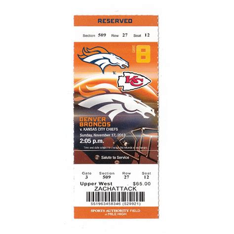 Denver Broncos Tickets 2025 - Piper Underhills