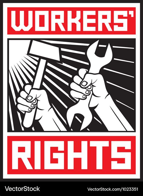 Socialist workers rights posters Royalty Free Vector Image