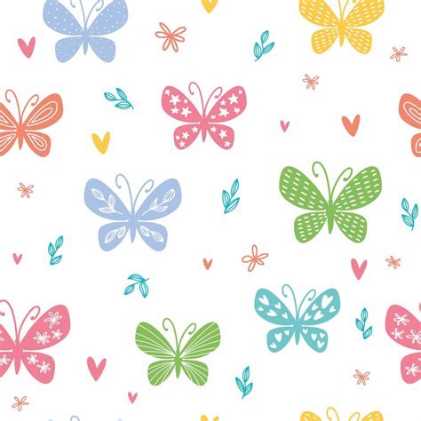 Pattern with butterflies 11388054 Vector Art at Vecteezy