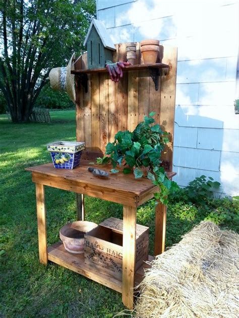 Wood Pallet Potting Benches Pallet Ideas