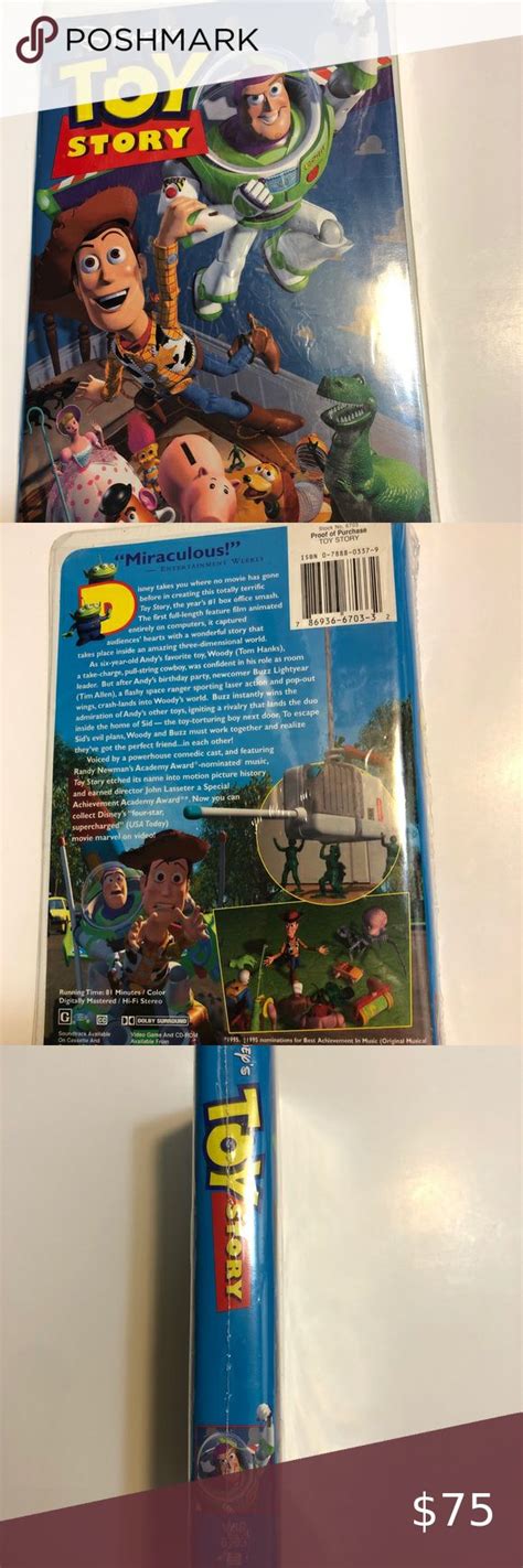 Toy Story (VHS, 1996) #6703 Disney / Pixar RArE!! | Disney pixar, Pixar ...