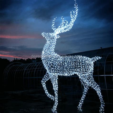 Large Outdoor Christmas Reindeer Light - Buy Led Reindeer Sleigh Motif ...