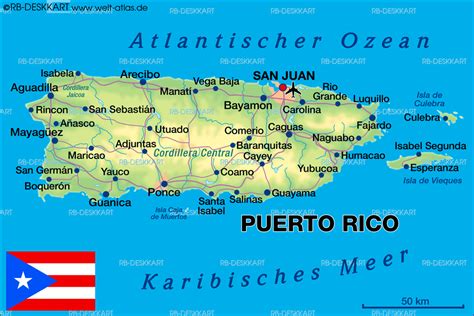 Map of Puerto Rico - ToursMaps.com