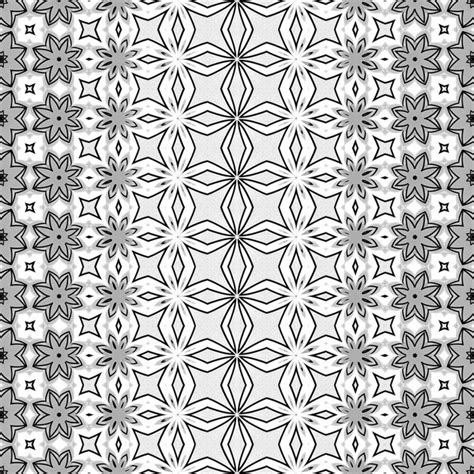 Premium Photo | Black and white seamless pattern with a floral motif.