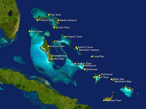 Map of Bahamas | Bahamas Flag Facts | Why visit the Bahamas - Best ...