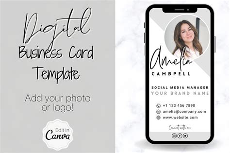 Digital Business Card Template