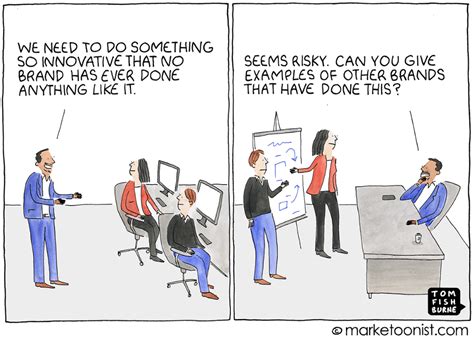 Innovation and Risk cartoon | Marketoonist | Tom Fishburne | Marketing ...