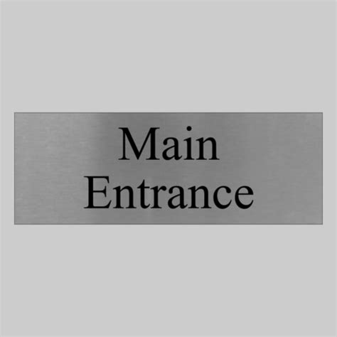 Main Entrance Aluminium Sign