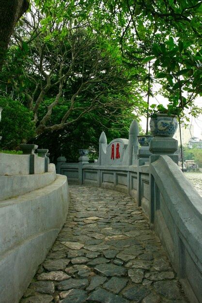 Premium Photo | Bridge to access ngoc son temple in hanoi