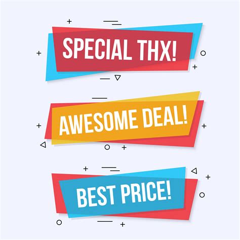 Special offer labels and banners 223981 Vector Art at Vecteezy