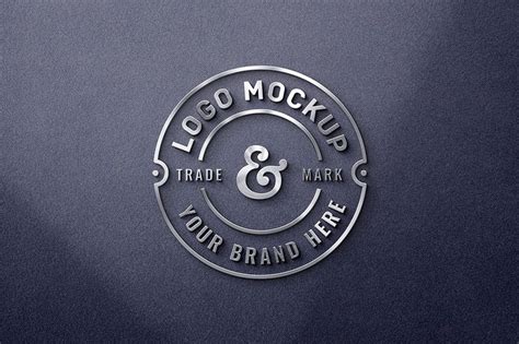 3D Metal Logo Mockup - Mockup World