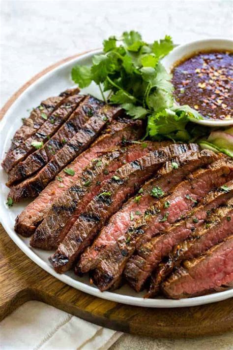 Grilled Flank Steak with Asian-Inspired Marinade - Recipe Ocean