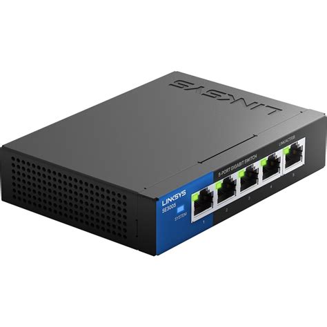 Linksys SE3005: 5-Port Gigabit Ethernet Unmanaged Switch, Computer ...