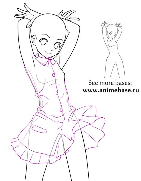 Anime Base .RU - Free anime poses, references for drawing and Downloads ...