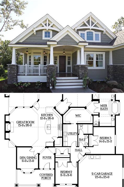 Craftsman floor plan – Artofit