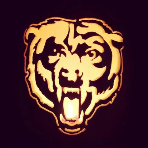 Chicago Bears pumpkin carving by Kira Smith | Pumpkin carving, Carving ...