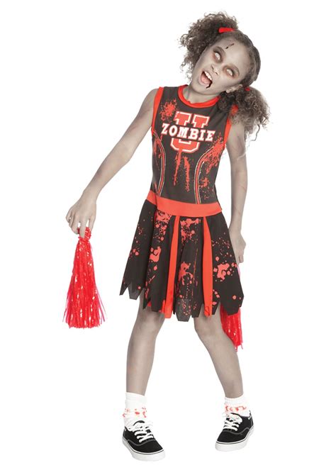 Undead Cheerleader Girls Costume - Zombie Costumes