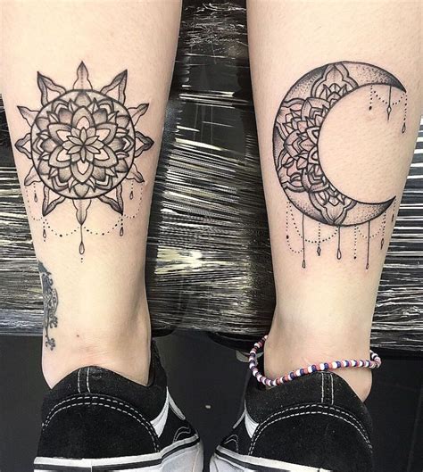 50 Meaningful and Beautiful Sun and Moon Tattoos - KickAss Things