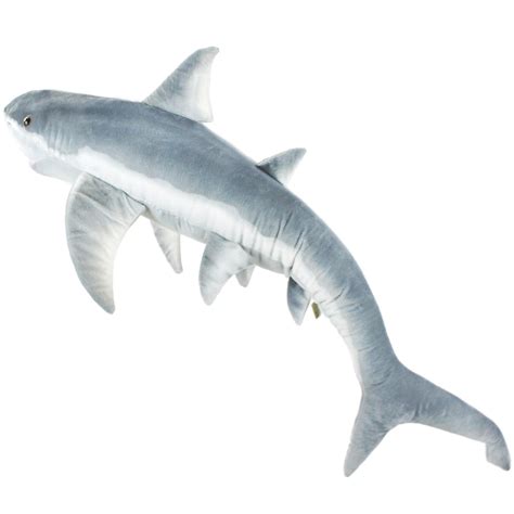 Kiki the Great White Shark | 4 1/2 Foot Long Big Stuffed Animal Plush ...