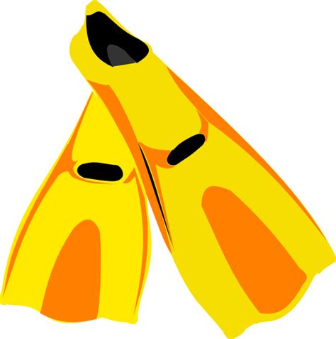 Snorkel Fins Clip Art at Clker.com - vector clip art online, royalty ...