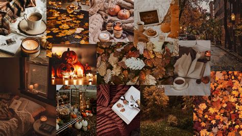 Download Autumn Collage - A Collage Of Autumn Leaves Wallpaper ...