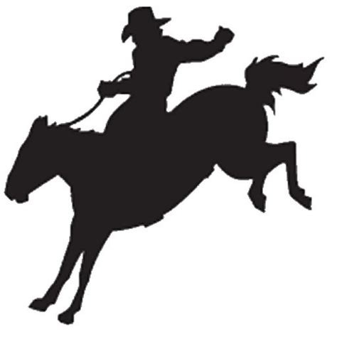 Bucking Horse Silhouette at GetDrawings | Free download