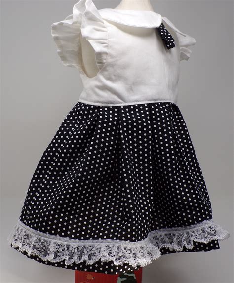 Black and White Polka Dot Dress for Infant/Toddler