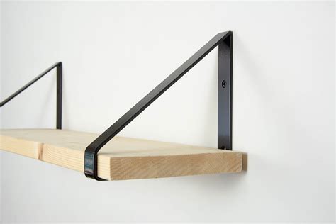 Shelf Brackets Black Matte Color - Shelving Heavy Duty Bracket