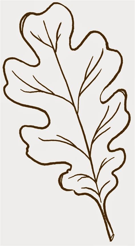 Oak Leaf Stencil Printable - ClipArt Best