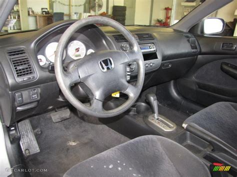 Black Interior 2001 Honda Civic LX Coupe Photo #41056538 | GTCarLot.com