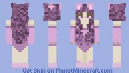 pink cat girl Minecraft Skin