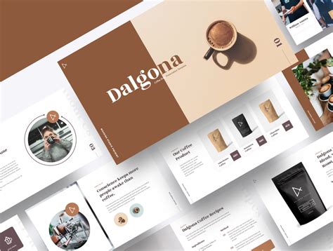 DALGONA – Coffee Shop & Cafe Powerpoint Template by Mister Graphics on ...