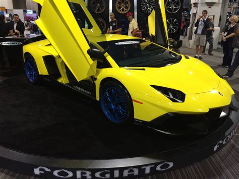 Yellow Lamborghini Aventador,on Forgiato Wheels » USA American Muscle Cars