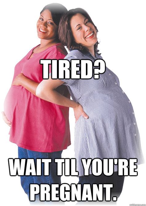 Tired Pregnant Woman Funny