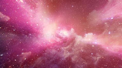 3D Pink Galaxy Space Star Glow Zooming in Background Stock Video ...