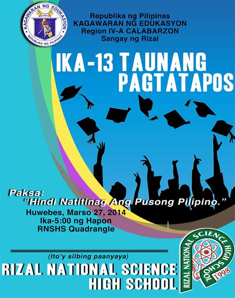 Graduation Program Cover Design 2014 - Batch 13 RNSHS on Behance