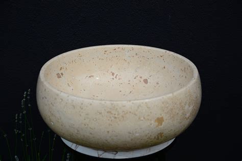 Marble Vessel Sink Travertine Marble Vessel Sink for - Etsy