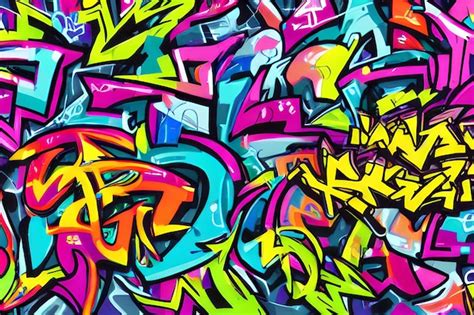 Premium Photo | Graffiti background, graffiti art, abstract graffiti ...