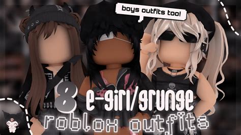 Aesthetic Roblox E-girl/Grunge Outifts! *WITH CODES + LINKS* - YouTube