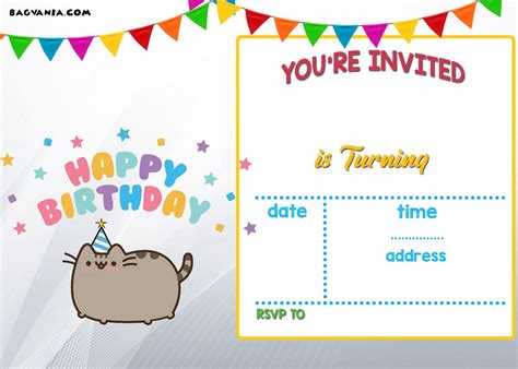 Free Printable Kids Birthday Invitations – Bagvania FREE Printable ...