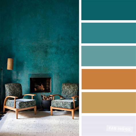 The Best Living Room Color Schemes - Green & terracotta