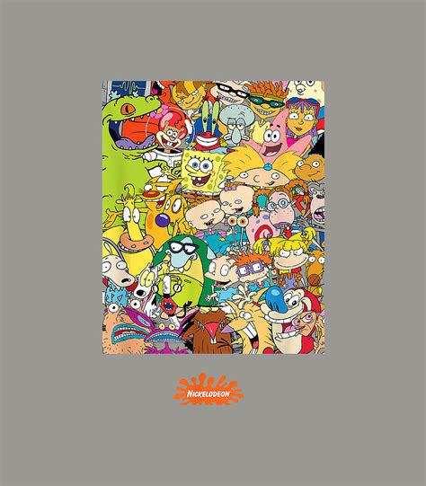 Nickelodeon Classic 90s Characters Digital Art by Calder Rital - Fine ...