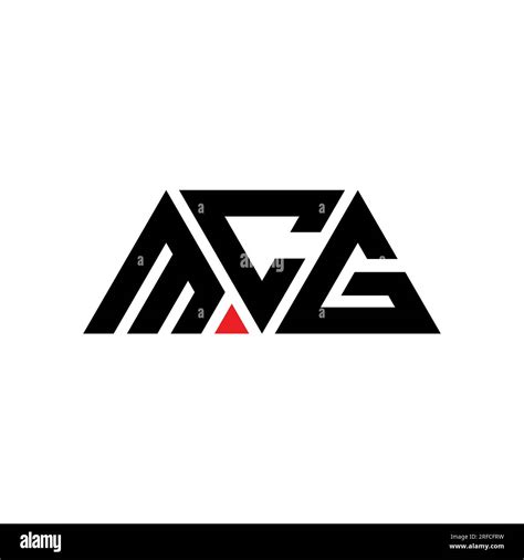 MCG triangle letter logo design with triangle shape. MCG triangle logo ...